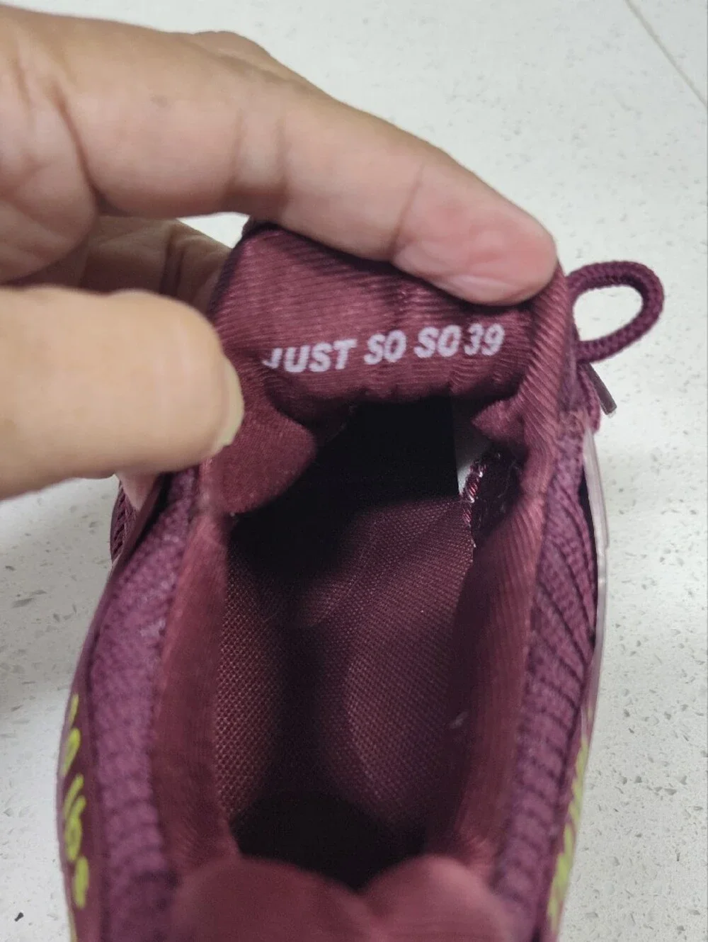 Just So So Sneekers Burgundy Size 39 (8)